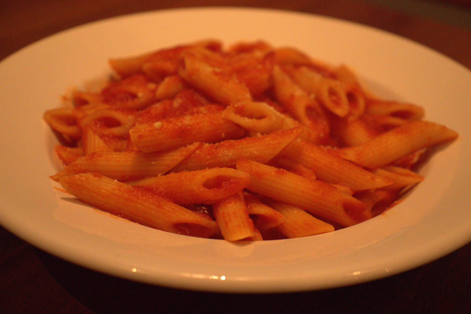 PENNE pasta dish