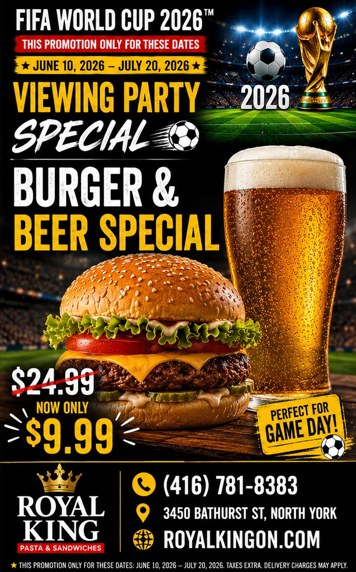 FIFA World Cup 2026 Burger & Beer Special